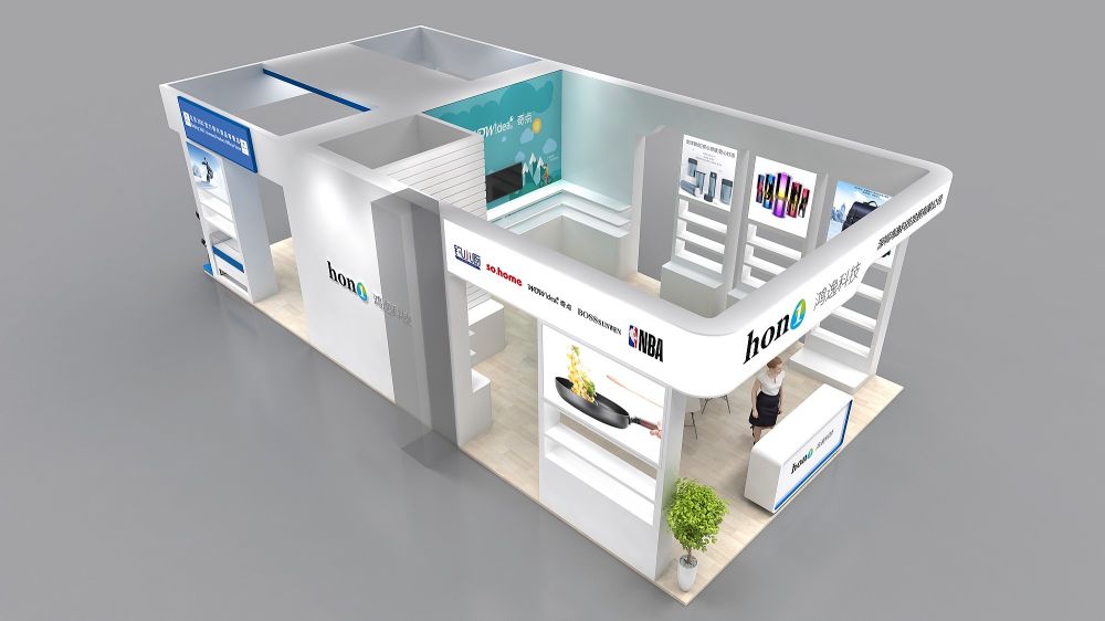 鴻逸科技廚具展展臺設(shè)計