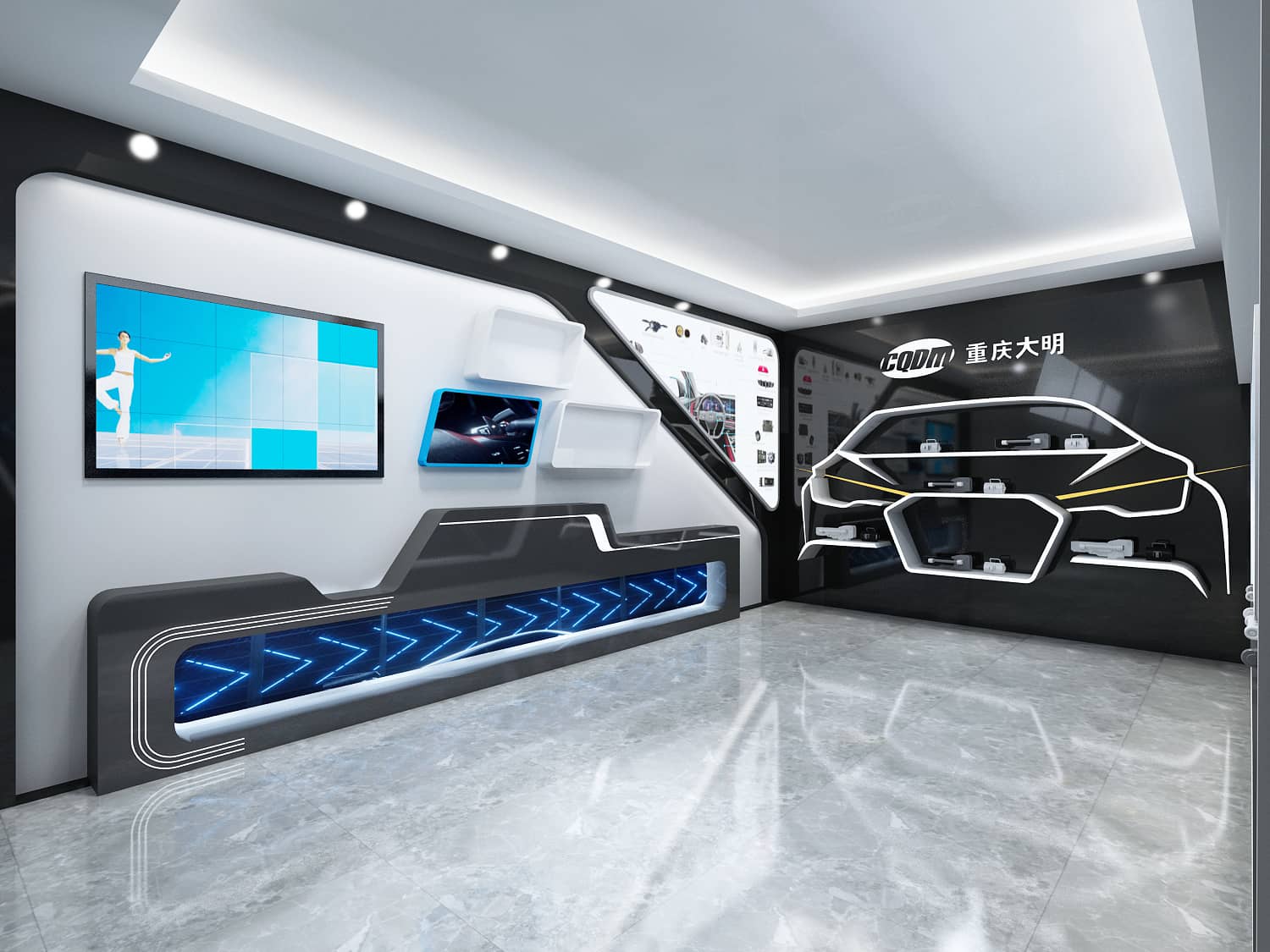 【大明汽車】重慶展廳設(shè)計
