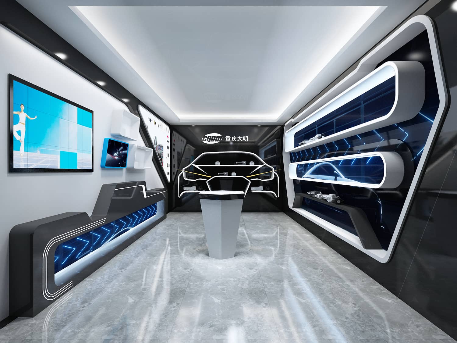 【大明汽車】重慶展廳設(shè)計