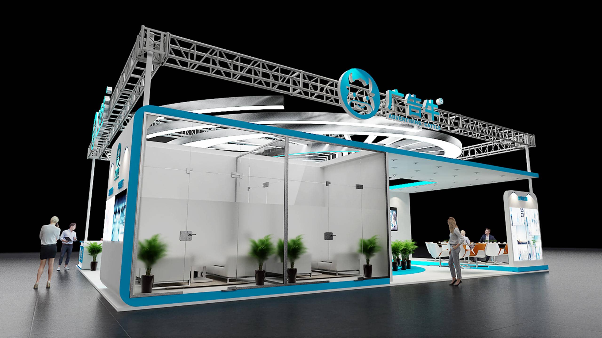 【廣告?！扛呓粫匮b展位設(shè)計(jì)搭建