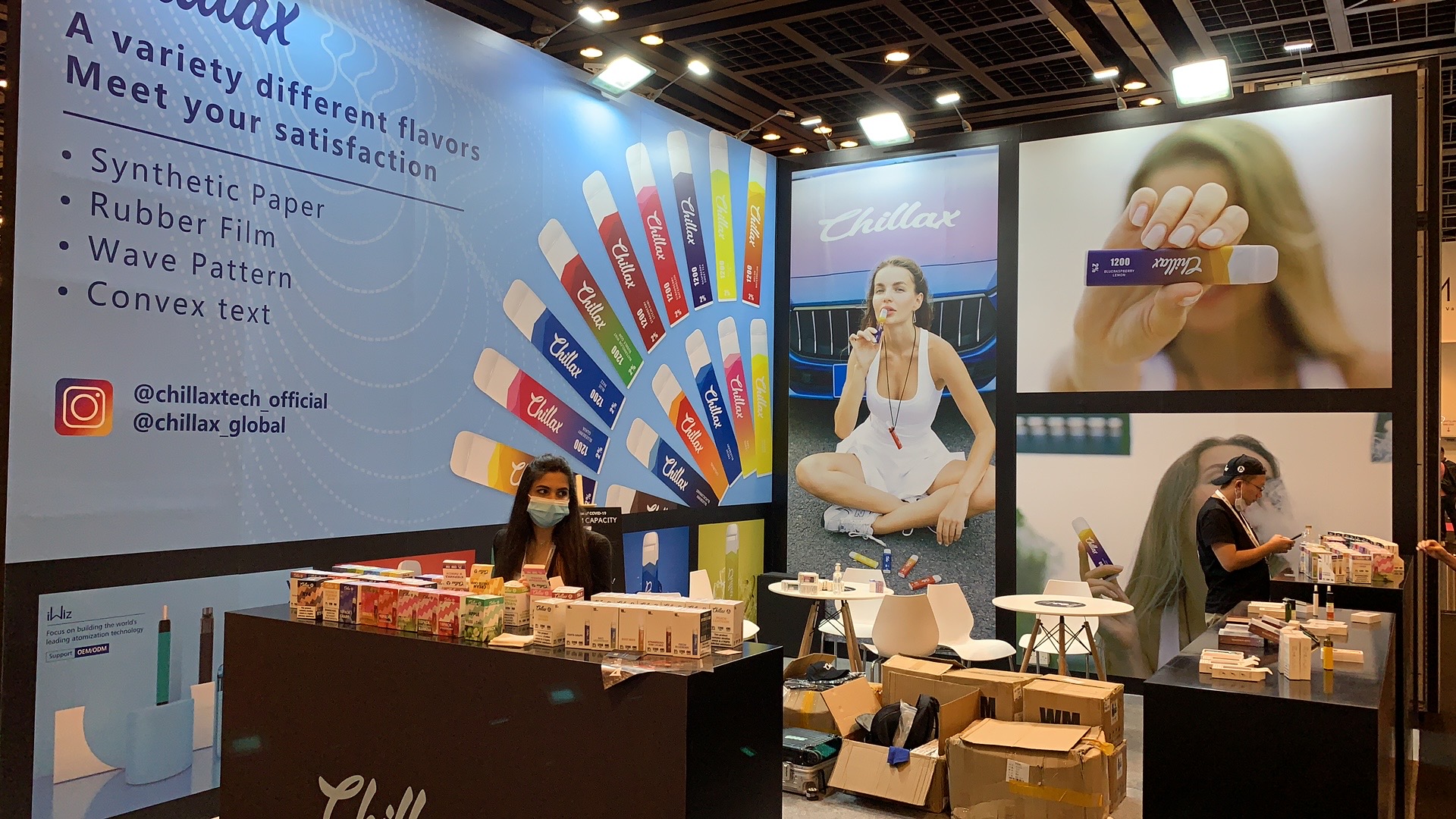 迪拜電子煙展展臺展位設(shè)計搭建