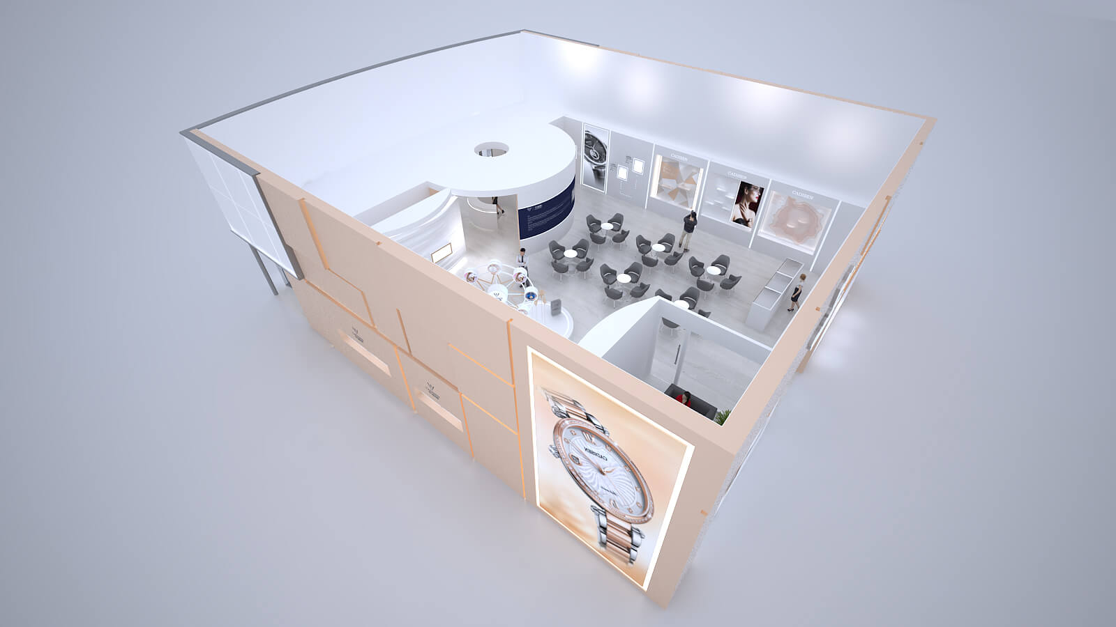 卡迪森手表-珠寶展展臺設計搭建